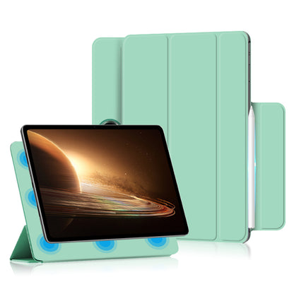 For Oppo Pad 2 PU Leather Tablet Case Magnetic Tri-fold Stand Protective Cover