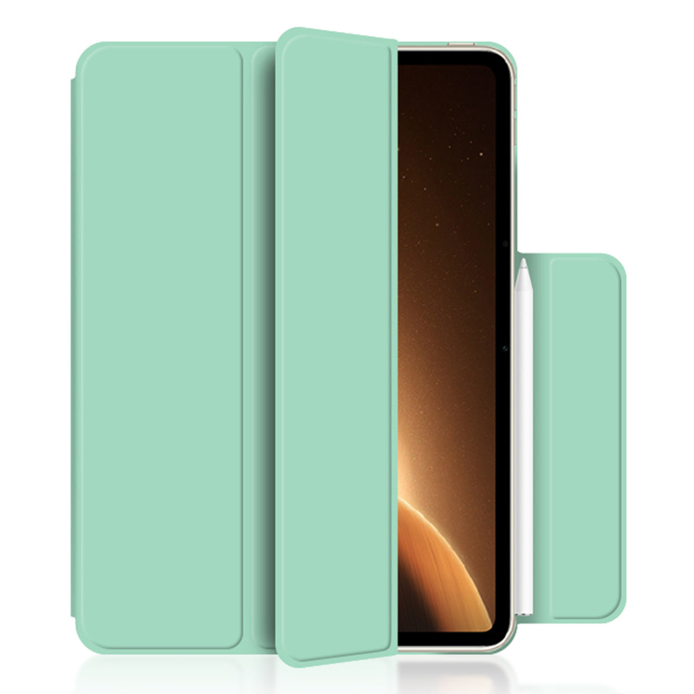 For Oppo Pad 2 PU Leather Tablet Case Magnetic Tri-fold Stand Protective Cover