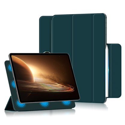 For Oppo Pad 2 PU Leather Tablet Case Magnetic Tri-fold Stand Protective Cover