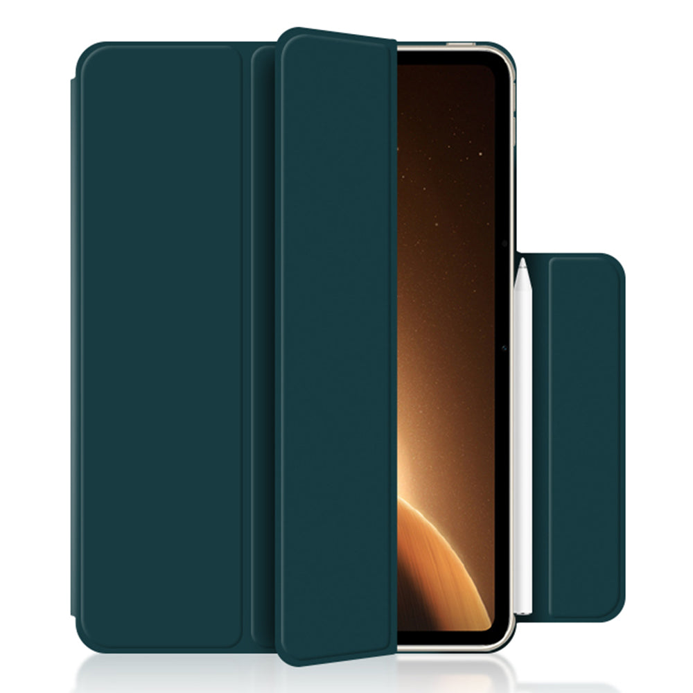 For Oppo Pad 2 PU Leather Tablet Case Magnetic Tri-fold Stand Protective Cover