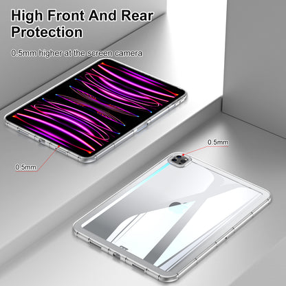 For iPad Pro 12.9 (2020) / (2021) / (2022) Acrylic+TPU Clear Tablet Case Anti-drop Tablet Cover