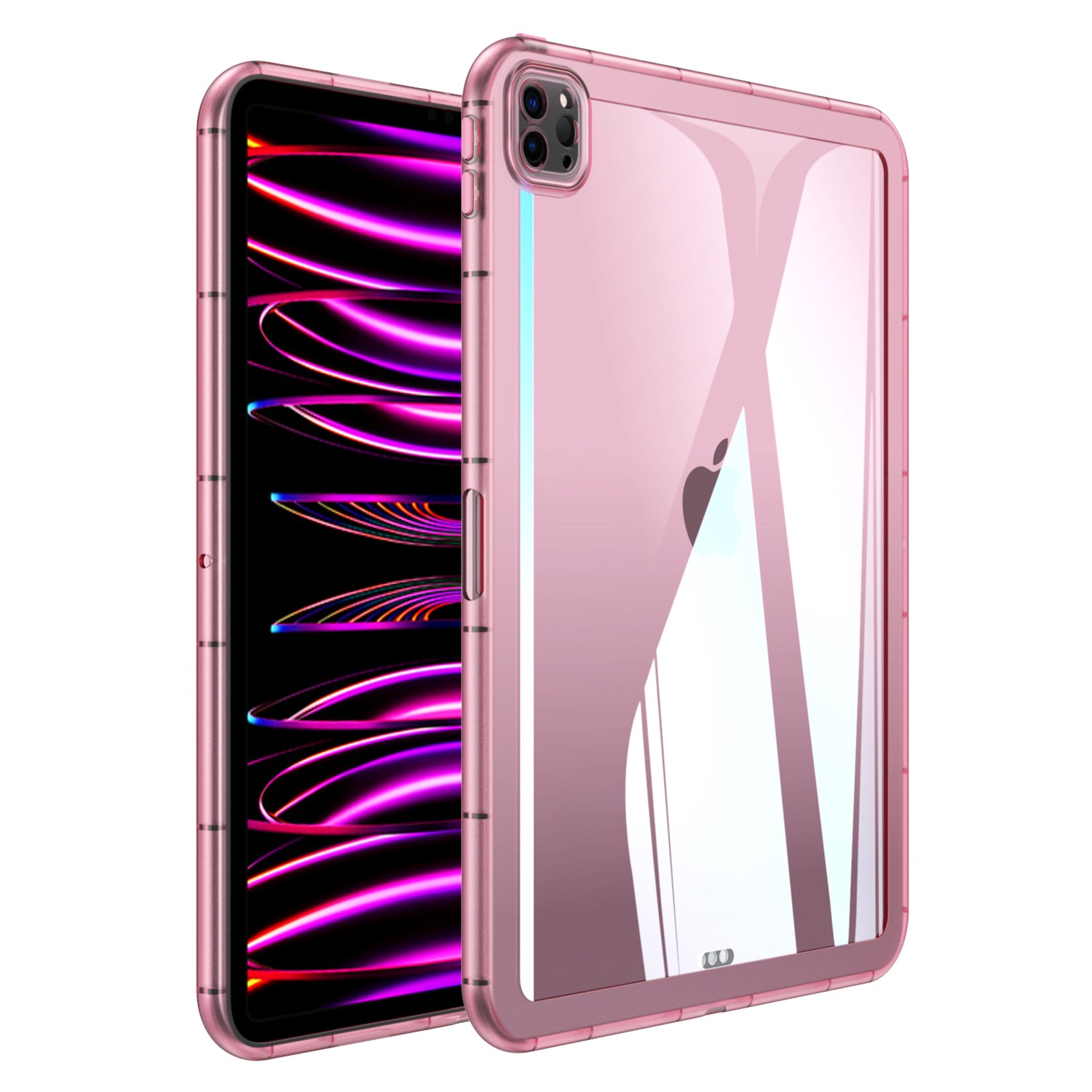 For iPad Pro 12.9 (2020) / (2021) / (2022) Acrylic+TPU Clear Tablet Case Anti-drop Tablet Cover