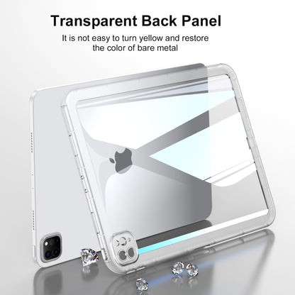 For iPad Pro 12.9 (2020) / (2021) / (2022) Acrylic+TPU Clear Tablet Case Anti-drop Tablet Cover