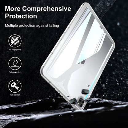 For iPad Pro 12.9 (2020) / (2021) / (2022) Acrylic+TPU Clear Tablet Case Anti-drop Tablet Cover