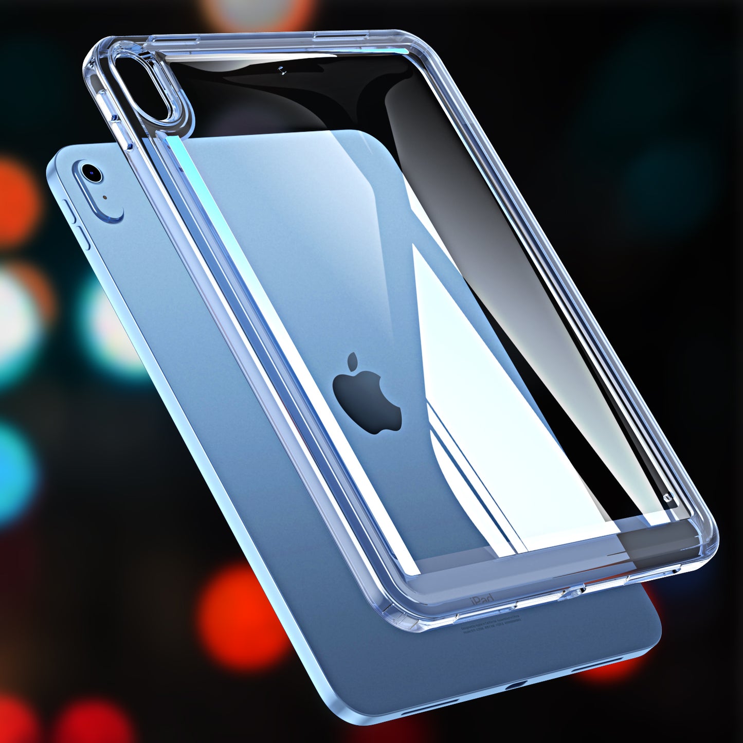 For iPad 10.9 (2022) Acrylic+TPU Tablet Cover Shockproof Transparent Tablet Case