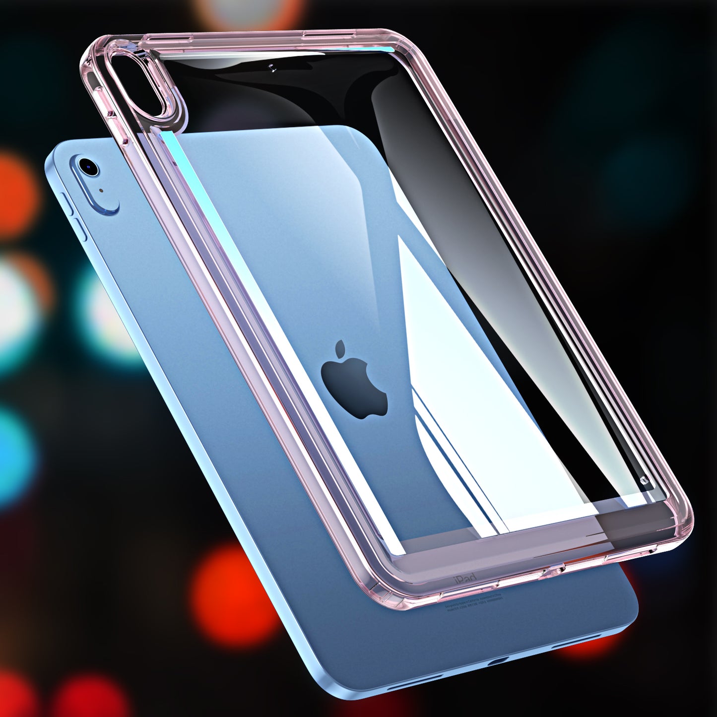 For iPad 10.9 (2022) Acrylic+TPU Tablet Cover Shockproof Transparent Tablet Case