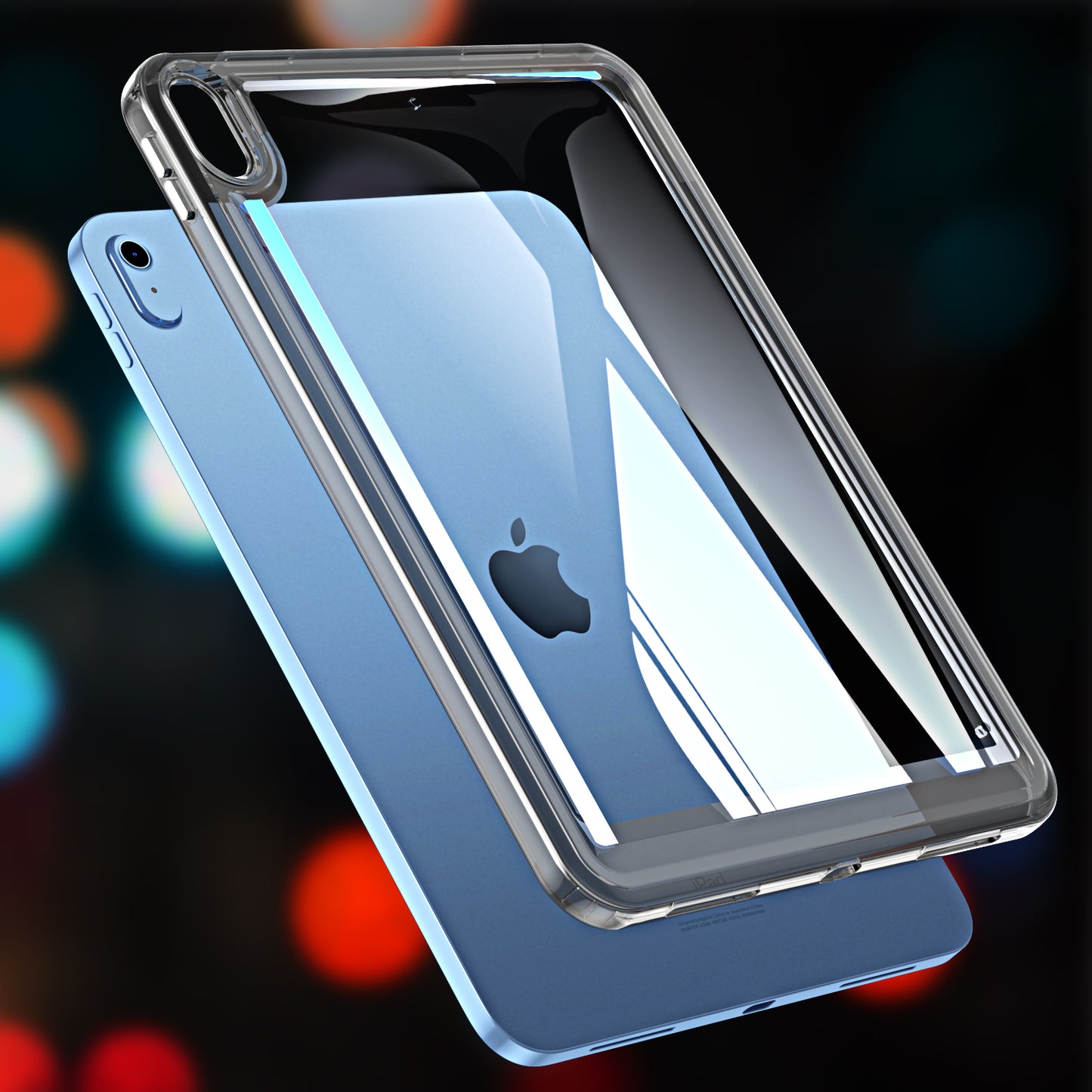 For iPad 10.9 (2022) Acrylic+TPU Tablet Cover Shockproof Transparent Tablet Case