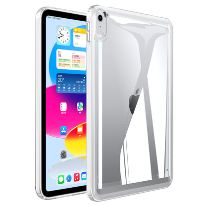 For iPad 10.9 (2022) Acrylic+TPU Tablet Cover Shockproof Transparent Tablet Case