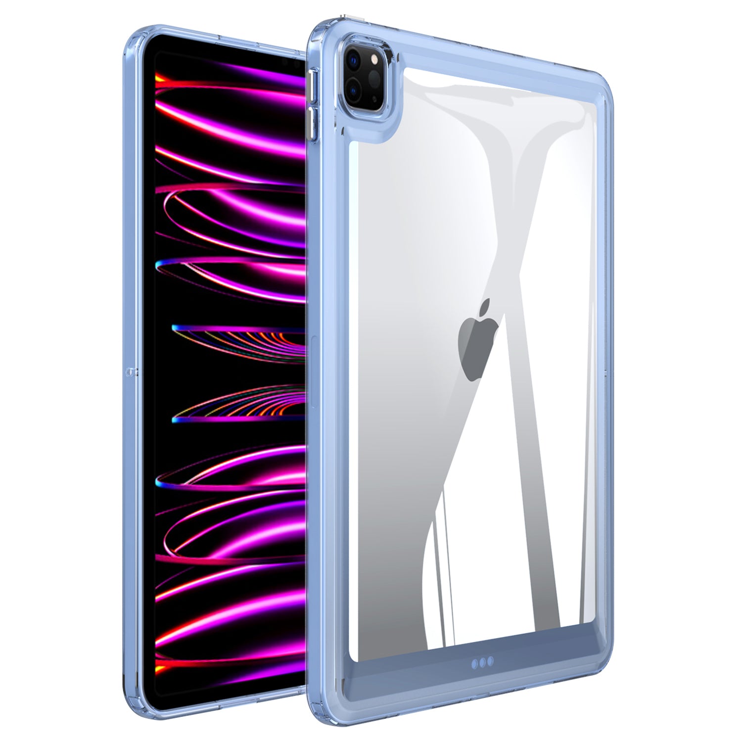 For iPad Pro 11 (2020) / (2021) / (2022) Anti-Scratch Acrylic+TPU Cover Transparent Tablet Protective Case