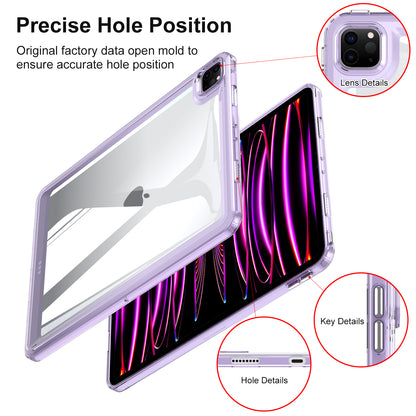 For iPad Pro 11 (2020) / (2021) / (2022) Anti-Scratch Acrylic+TPU Cover Transparent Tablet Protective Case