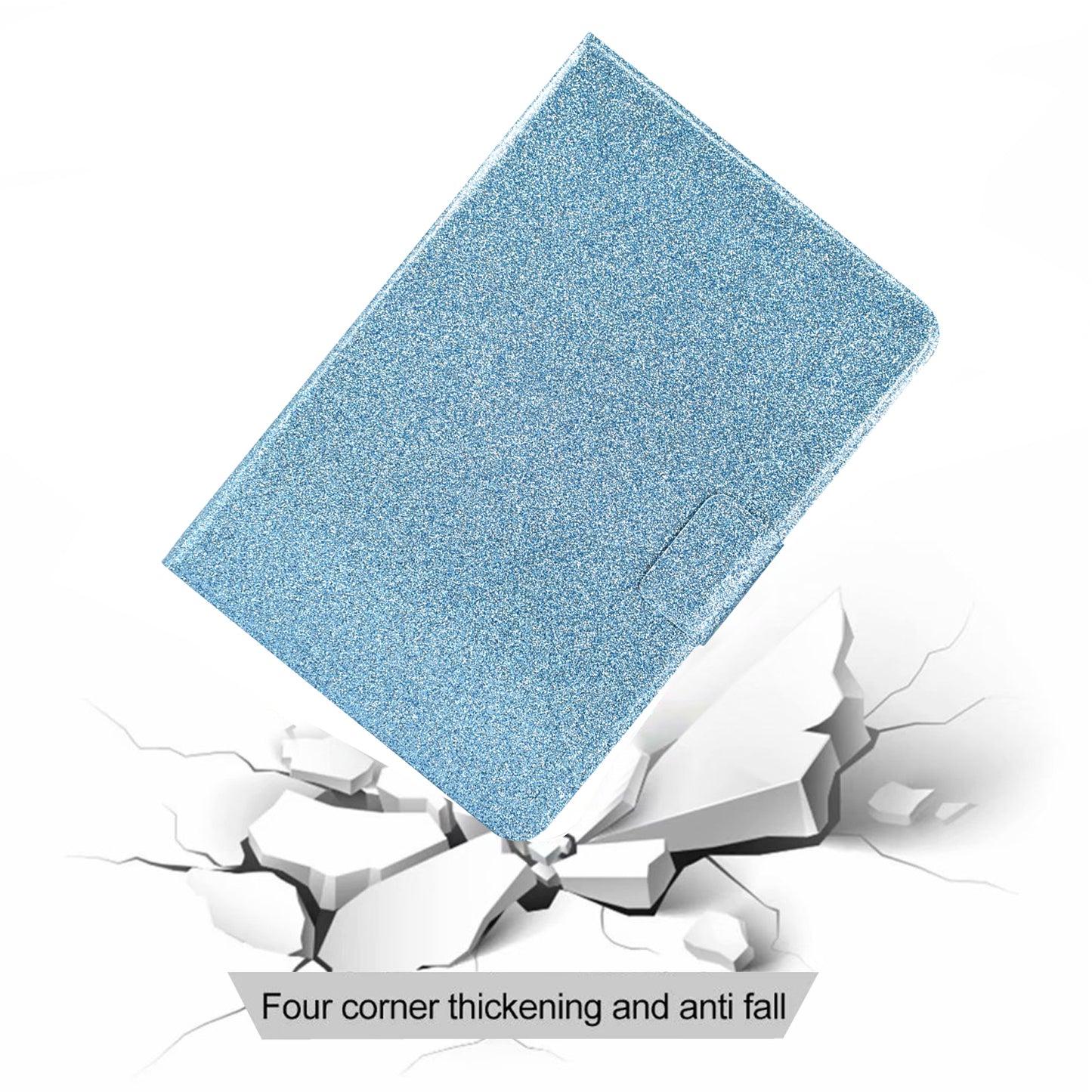 For Huawei MatePad SE 10.4-inch Shockproof Case Anti-Scratch Glittery Leather Cover Tablet Shell