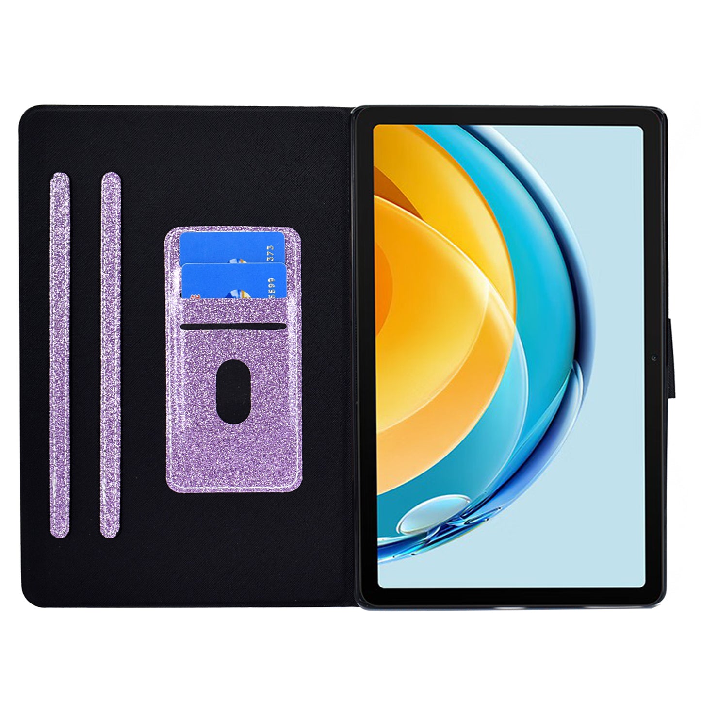 For Huawei MatePad SE 10.4-inch Shockproof Case Anti-Scratch Glittery Leather Cover Tablet Shell