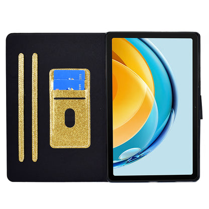 For Huawei MatePad SE 10.4-inch Shockproof Case Anti-Scratch Glittery Leather Cover Tablet Shell