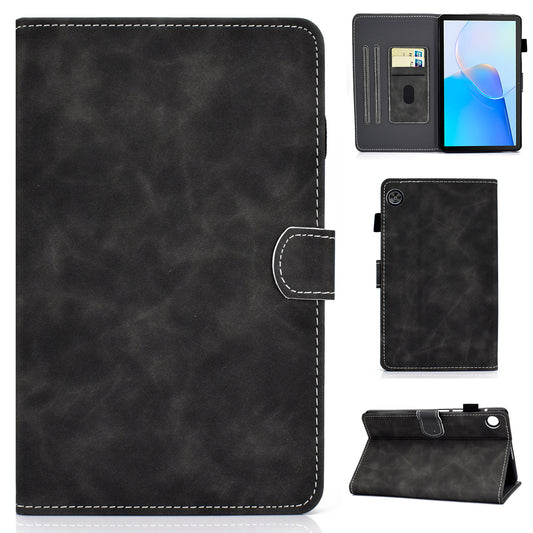 For Huawei MatePad SE 10.4-inch Shockproof Case Cowhide Texture PU Leather Tablet Cover with Card Holder