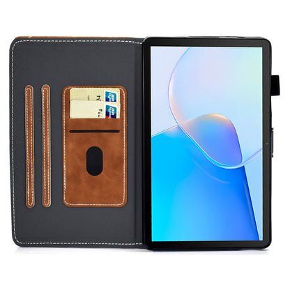 For Huawei MatePad SE 10.4-inch Shockproof Case Cowhide Texture PU Leather Tablet Cover with Card Holder