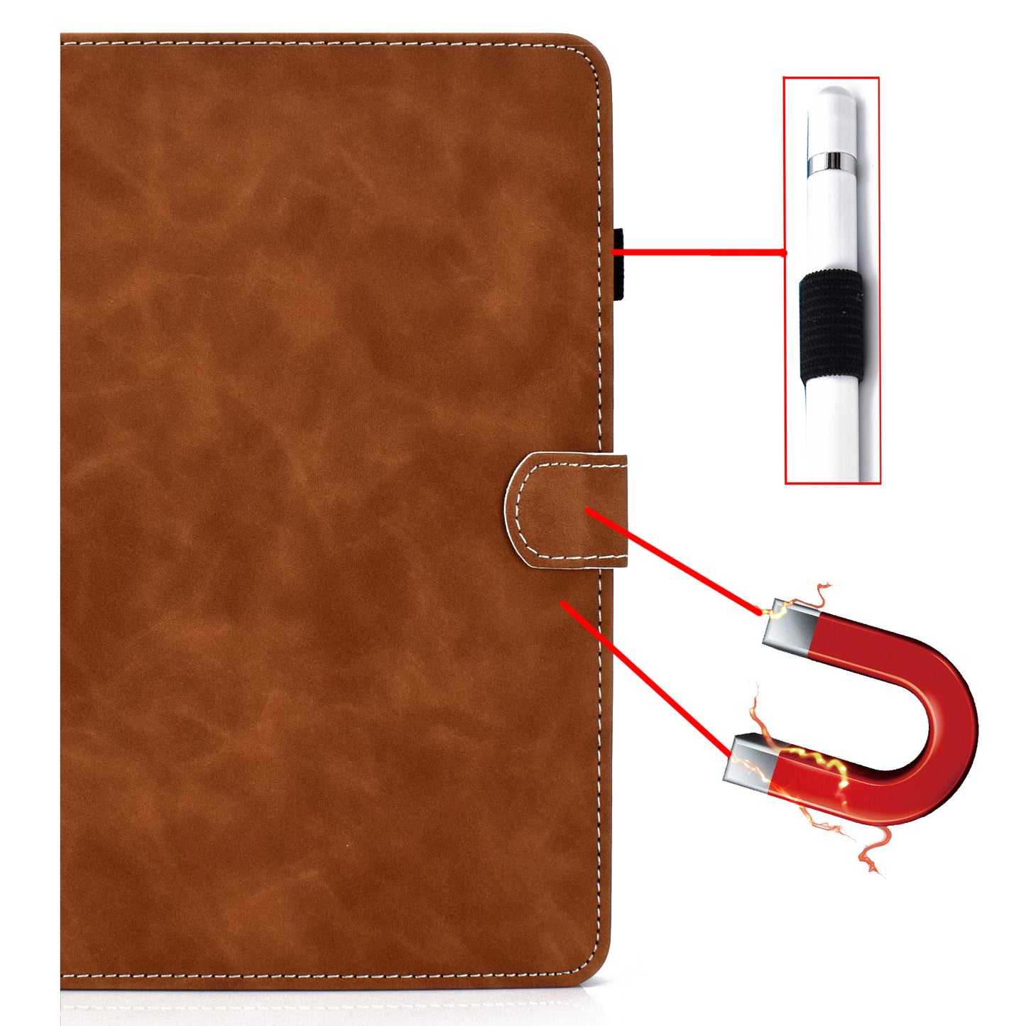 For Huawei MatePad SE 10.4-inch Shockproof Case Cowhide Texture PU Leather Tablet Cover with Card Holder