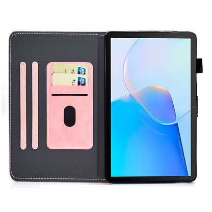 For Huawei MatePad SE 10.4-inch Shockproof Case Cowhide Texture PU Leather Tablet Cover with Card Holder