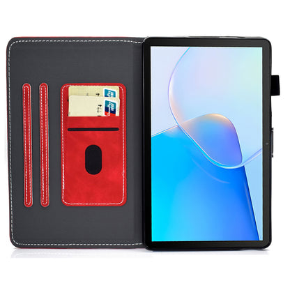 For Huawei MatePad SE 10.4-inch Shockproof Case Cowhide Texture PU Leather Tablet Cover with Card Holder