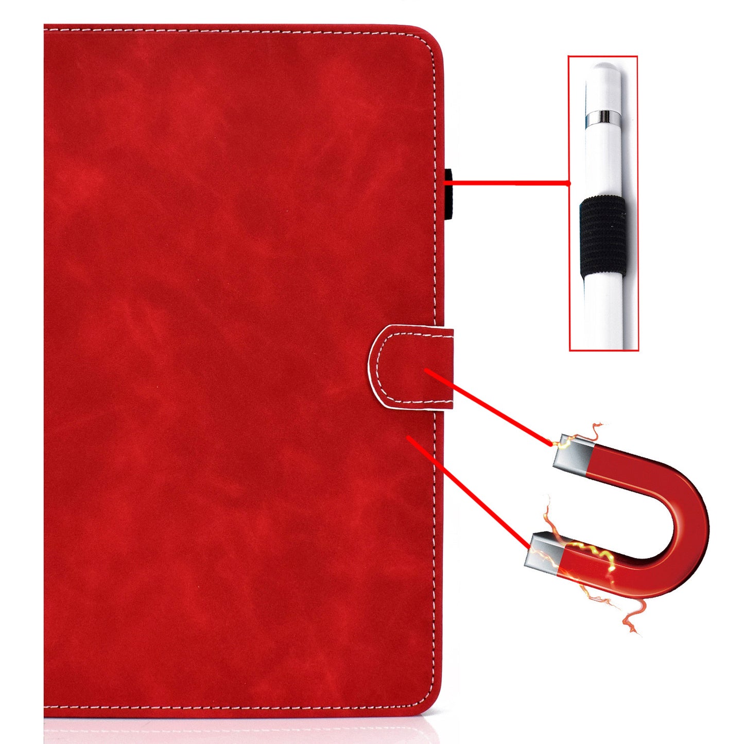 For Huawei MatePad SE 10.4-inch Shockproof Case Cowhide Texture PU Leather Tablet Cover with Card Holder