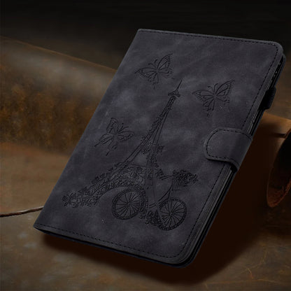 For Huawei MatePad SE 10.4-inch Protective Case Iron Tower Imprinted PU Leather Flip Stand Cover with Card Holder