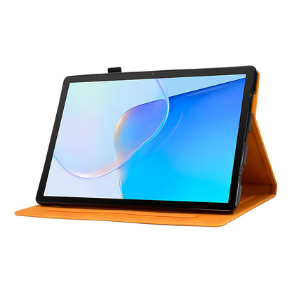 For Huawei MatePad SE 10.4-inch Protective Case Iron Tower Imprinted PU Leather Flip Stand Cover with Card Holder
