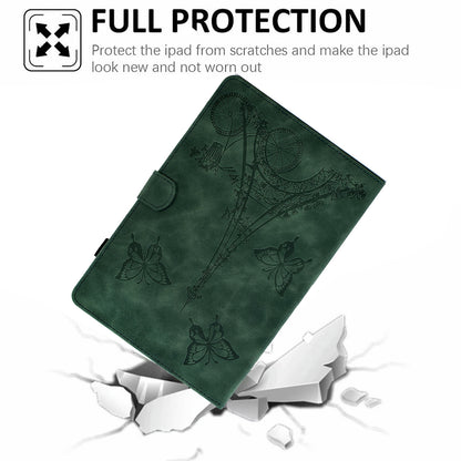 For Huawei MatePad SE 10.4-inch Protective Case Iron Tower Imprinted PU Leather Flip Stand Cover with Card Holder