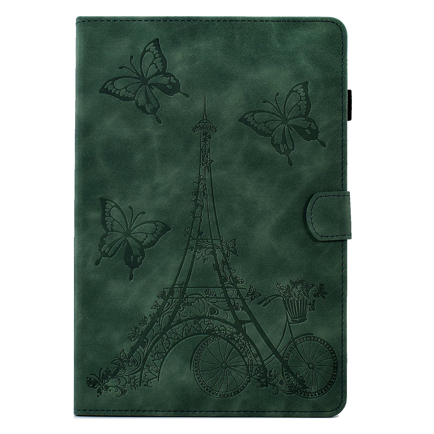 For Huawei MatePad SE 10.4-inch Protective Case Iron Tower Imprinted PU Leather Flip Stand Cover with Card Holder