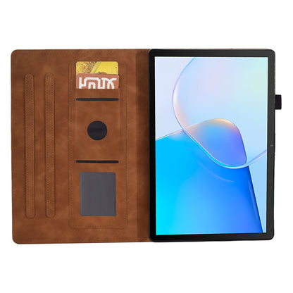 For Huawei MatePad SE 10.4-inch Protective Case Iron Tower Imprinted PU Leather Flip Stand Cover with Card Holder