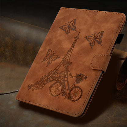For Huawei MatePad SE 10.4-inch Protective Case Iron Tower Imprinted PU Leather Flip Stand Cover with Card Holder