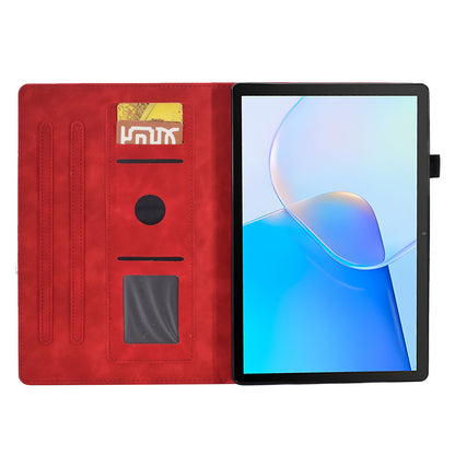 For Huawei MatePad SE 10.4-inch Protective Case Iron Tower Imprinted PU Leather Flip Stand Cover with Card Holder