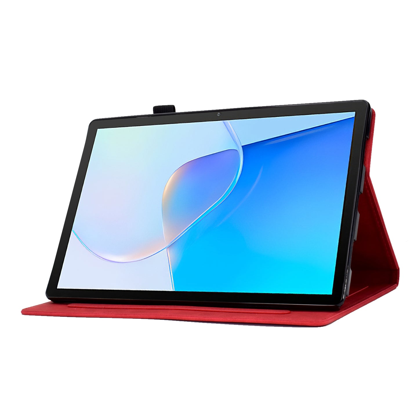 For Huawei MatePad SE 10.4-inch Protective Case Iron Tower Imprinted PU Leather Flip Stand Cover with Card Holder