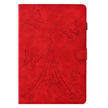 For Huawei MatePad SE 10.4-inch Protective Case Iron Tower Imprinted PU Leather Flip Stand Cover with Card Holder