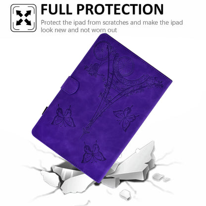 For Huawei MatePad SE 10.4-inch Protective Case Iron Tower Imprinted PU Leather Flip Stand Cover with Card Holder