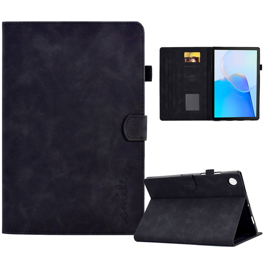 For Huawei MatePad SE 10.4-inch Love Heart Imprinted PU Leather Flip Cover Card Holder Protective Case