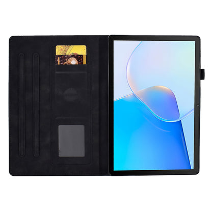 For Huawei MatePad SE 10.4-inch Love Heart Imprinted PU Leather Flip Cover Card Holder Protective Case