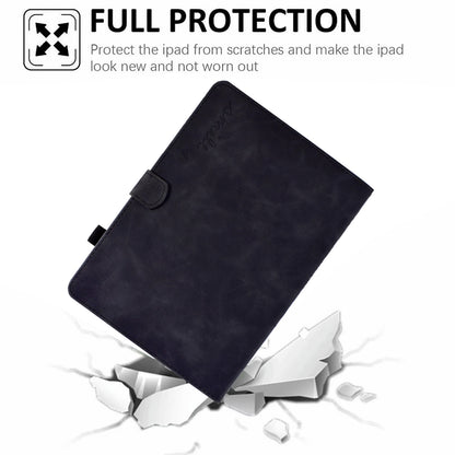 For Huawei MatePad SE 10.4-inch Love Heart Imprinted PU Leather Flip Cover Card Holder Protective Case