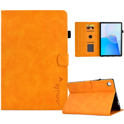 For Huawei MatePad SE 10.4-inch Love Heart Imprinted PU Leather Flip Cover Card Holder Protective Case