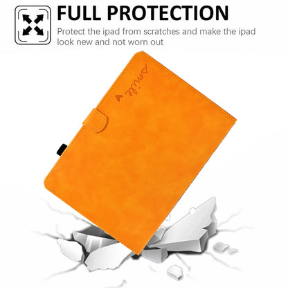 For Huawei MatePad SE 10.4-inch Love Heart Imprinted PU Leather Flip Cover Card Holder Protective Case