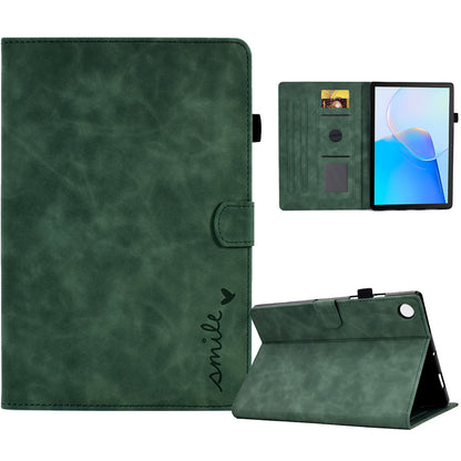 For Huawei MatePad SE 10.4-inch Love Heart Imprinted PU Leather Flip Cover Card Holder Protective Case