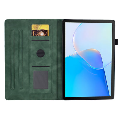 For Huawei MatePad SE 10.4-inch Love Heart Imprinted PU Leather Flip Cover Card Holder Protective Case