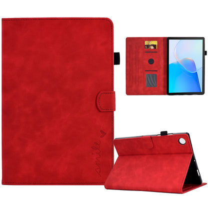 For Huawei MatePad SE 10.4-inch Love Heart Imprinted PU Leather Flip Cover Card Holder Protective Case