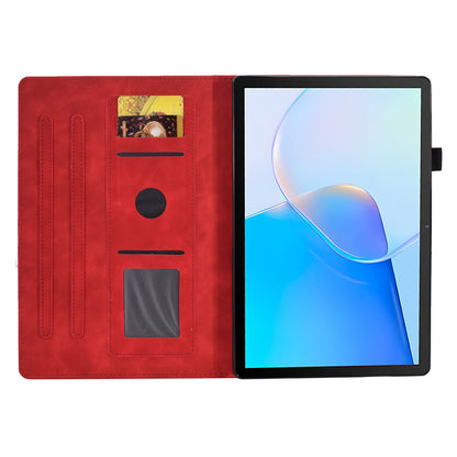 For Huawei MatePad SE 10.4-inch Love Heart Imprinted PU Leather Flip Cover Card Holder Protective Case
