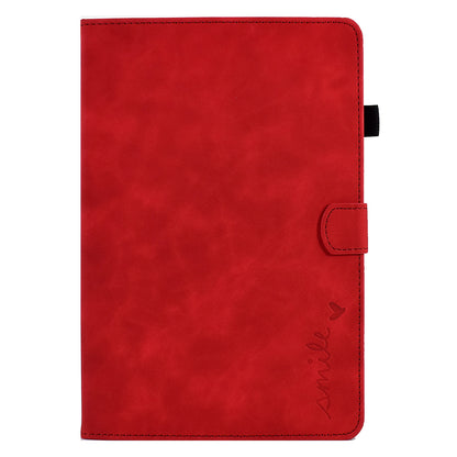For Huawei MatePad SE 10.4-inch Love Heart Imprinted PU Leather Flip Cover Card Holder Protective Case