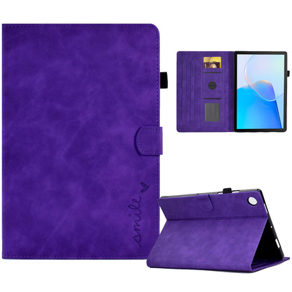For Huawei MatePad SE 10.4-inch Love Heart Imprinted PU Leather Flip Cover Card Holder Protective Case
