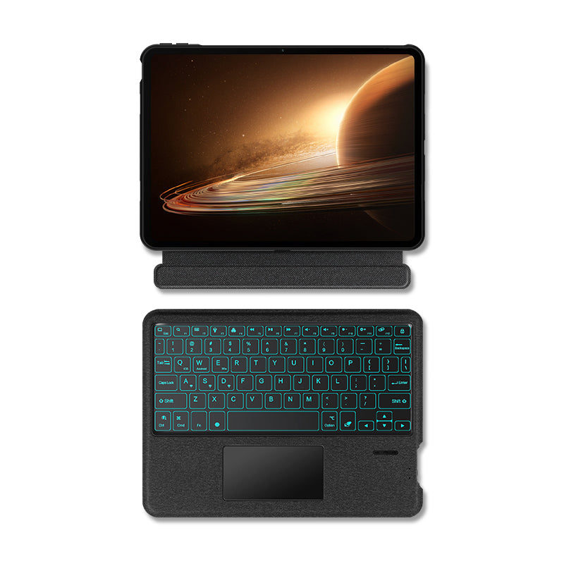 Detachable Bluetooth Keyboard Case for Oppo Pad 2 Scratch Resistant Tablet Keyboard Case with Touchpad