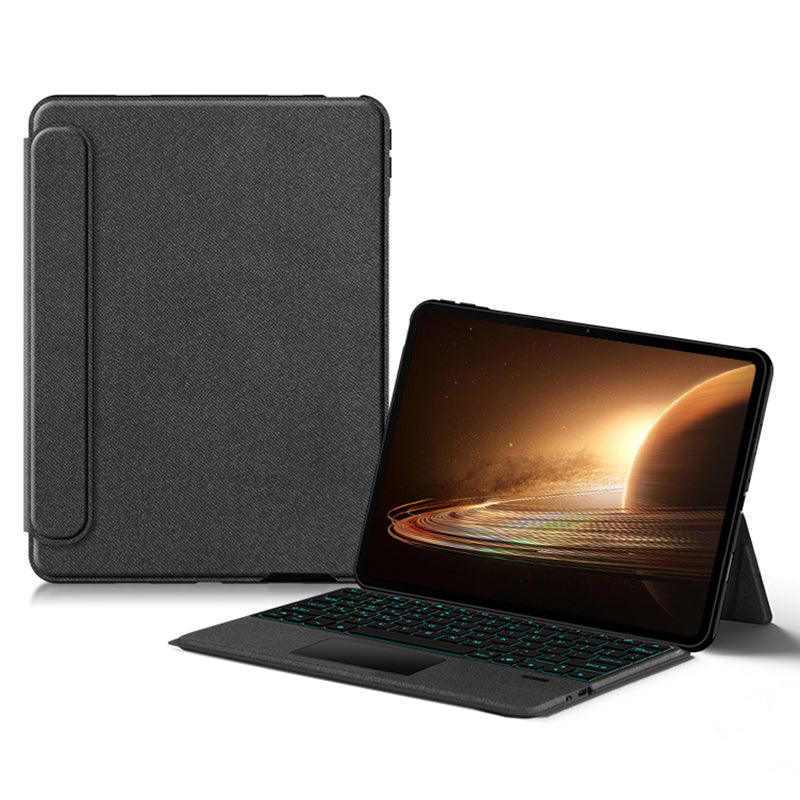 Detachable Bluetooth Keyboard Case for Oppo Pad 2 Scratch Resistant Tablet Keyboard Case with Touchpad