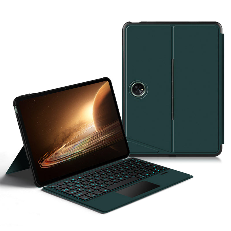Detachable Bluetooth Keyboard Case for Oppo Pad 2 Scratch Resistant Tablet Keyboard Case with Touchpad