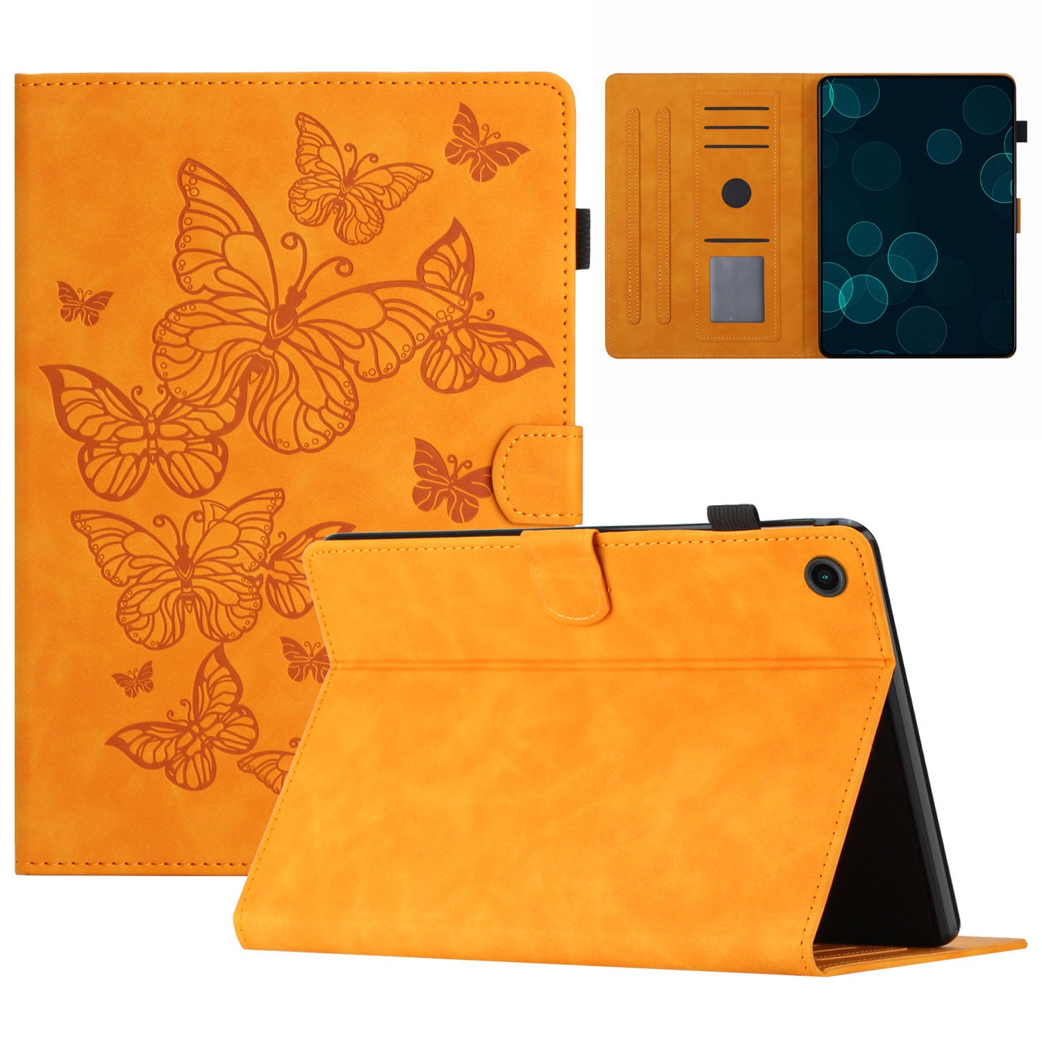 For Honor Pad 6 10.1-inch / Pad X6 9.7 inch / Huawei Enjoy Tablet 2 / MatePad T 10 9.7 inch / T 10S 10.1 inch  Card Slot Leather Tablet Case Cover