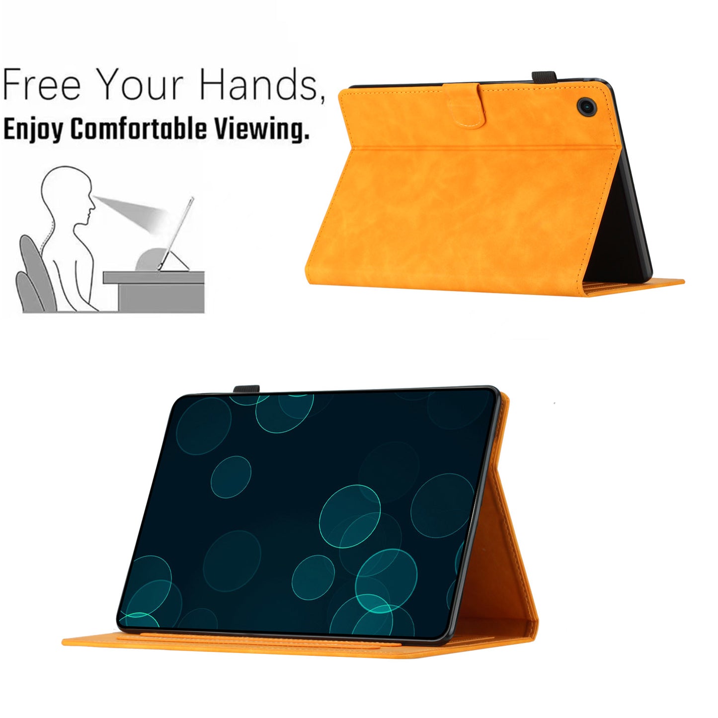 For Honor Pad 6 10.1-inch / Pad X6 9.7 inch / Huawei Enjoy Tablet 2 / MatePad T 10 9.7 inch / T 10S 10.1 inch  Card Slot Leather Tablet Case Cover