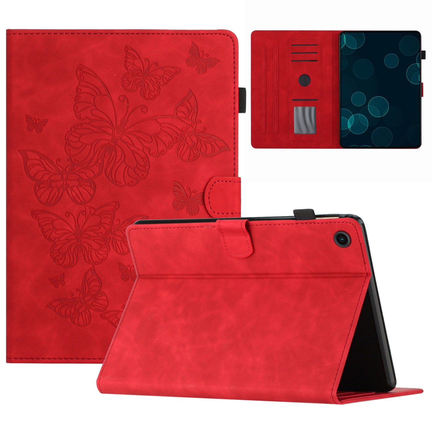 For Honor Pad 6 10.1-inch / Pad X6 9.7 inch / Huawei Enjoy Tablet 2 / MatePad T 10 9.7 inch / T 10S 10.1 inch  Card Slot Leather Tablet Case Cover